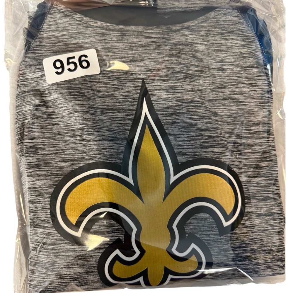 NFL Saints‎ G-III 4Her Hoodie Gray Black Logo Womens Small - Picture 10 of 10